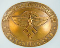 Plaketa - NSFK Deutschland Flug 1938