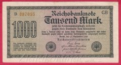 Německo - 1000 mark 15.9.1922 - série D-GB