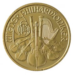 Zlatá mince Rakouska - 1/10 Oz Philharmoniker 2011