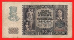 Polsko - 20 Zlotych 1940