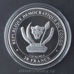 Kongo - 20 francs 2022 - 1 oz Gigantopithecus
