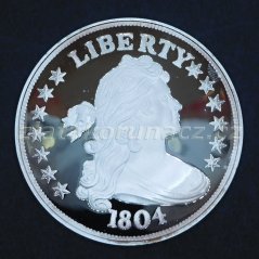 Replika 1 stříbrný "dexter" z roku 1804
