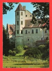 Telč - zahradní přůčelí zámku s věží