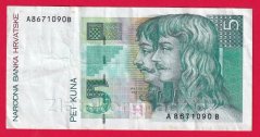 Chorvatsko - 5 kuna 1993