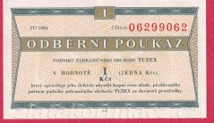 1 Tkčs - Tuzexová poukázja 1984/IV