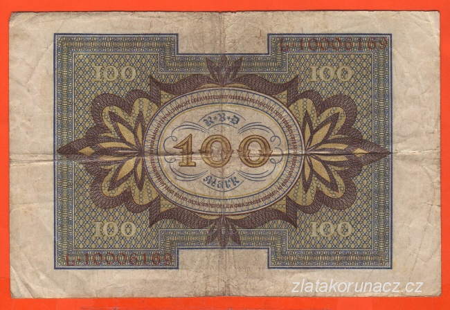 Německo - 100 Mark 1.11.1920 - série L-J