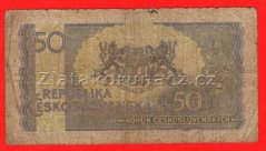 50 Kčs b.l. 1945 JS