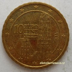 Rakousko - 10 Cent 2004