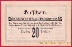 Hohenzell - 20 haléřů - 1920