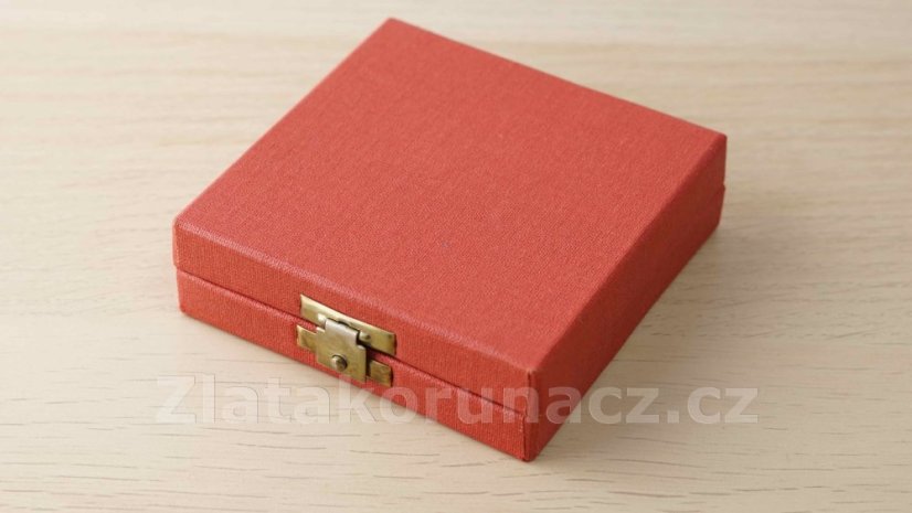 Krabička na medaili - červená ø 62 mm