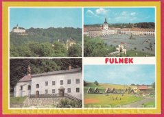 Fulnek - Pohled na Horní a Dolní zámek, Náměstí