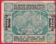 Schildorn - 20 haléřů - 1920