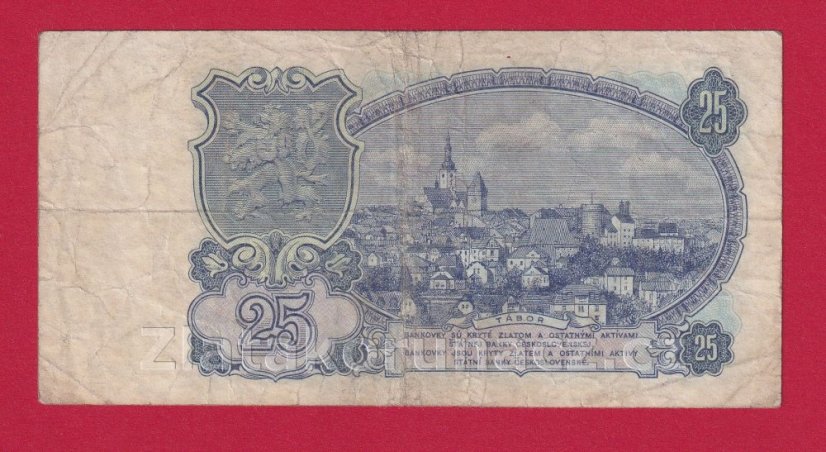 25 Kčs 1953 KC - ruský číslovač