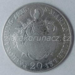 20 Krejcar 1834 B - Madona