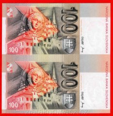Slovenská republika - 100 korun 1993 "A" Dvojblok