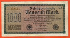 Německo - 1000 mark 15.9.1922 - série J-GB