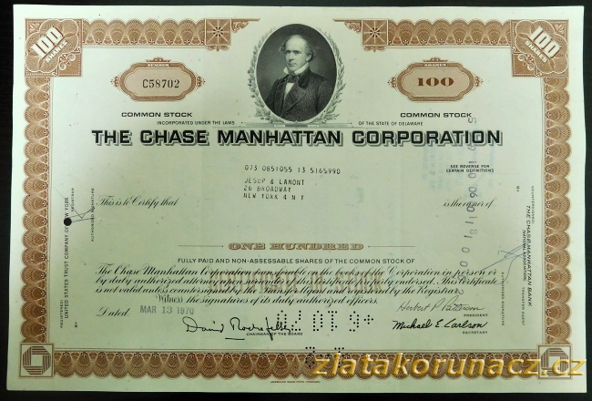 USA - The Chase Manhattan Corp. II - 1970
