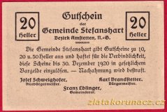 Stefanshart - 20 haléřů - 1920