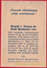 Waidhofen - 20 haléřů - 1920