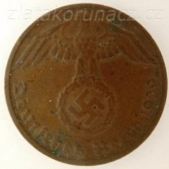 Německo - 1 Reichspfennig 1939 G