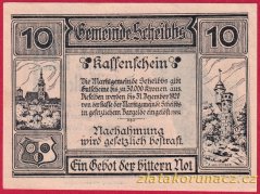 Scheibbs - 10 haléřů - 1920 - černá