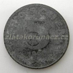 Rakousko - 5 groschen 1965