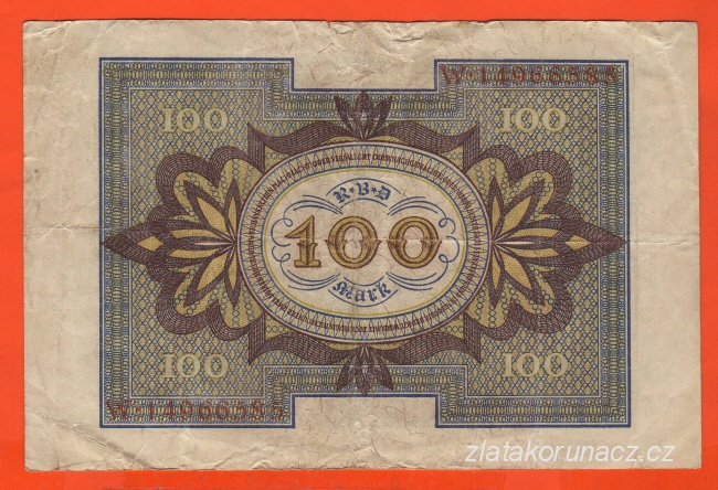 Německo - 100 Mark 1.11.1920 - série W-Q