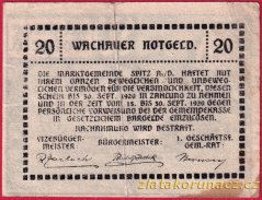 Spitz an der Donau - 20 haléřů - 1920 - zelená