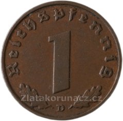 Německo - 1 Reichspfennig 1939 D