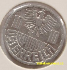 Rakousko - 10 groschen 1968