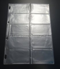 List na 10 telefonních karet - matné