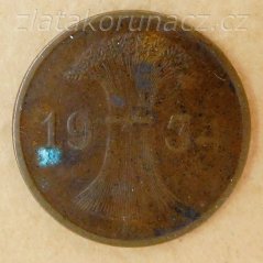 Německo - 1 Reichspfennig 1934 A