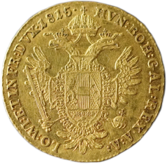 Zlatá mince 1 Dukát 1815 A František I.