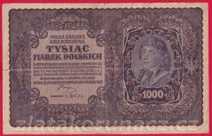 Polsko - 1000 Marek 1919 - Série I., 2 písmena