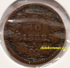 5/10 krejcaru F.J.I.-1858 A