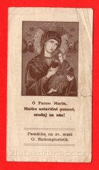 Památka na sv. misii - O. Redemptoristů