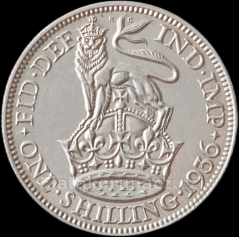 Anglie - 1 shilling 1936