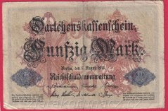 Německo - 50 mark 5.8.1914 - série A