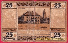 Sondershausen - 25 pfennig - 1921