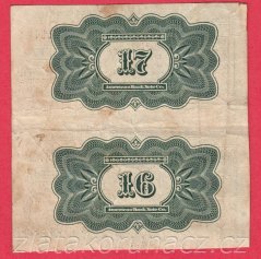 Rusko -Sibiř- kupon 4 Ruble,50 Kopějek dvoublok