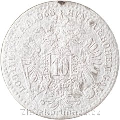 10 krejcar 1868 b.z.