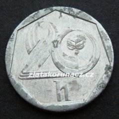 20 haléř - 1993 - Jablonec - varianta