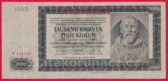 1000 Korun 1942 - I. Vydání F