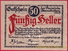 Steinakirchen - 50 haléřů - 1922