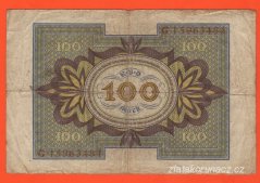 Německo - 100 Mark 1.11.1920 - série G-J