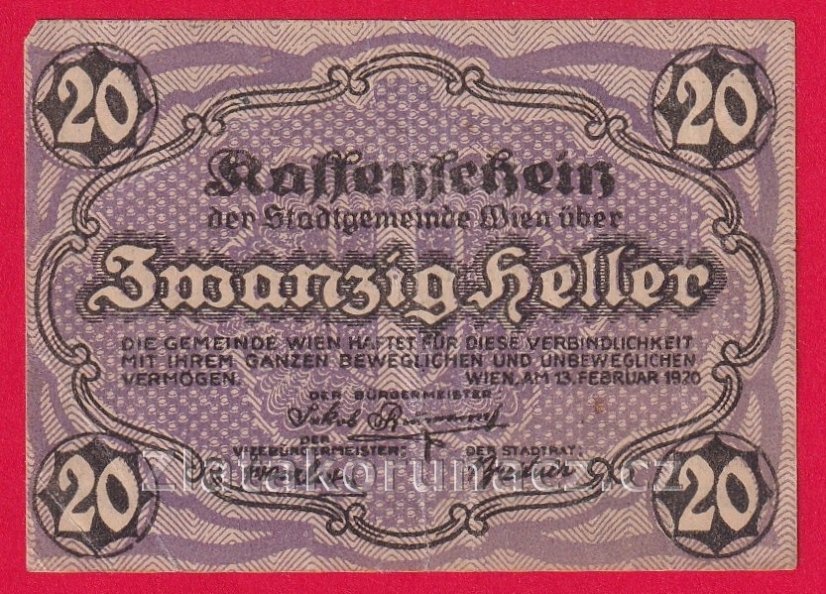 Vídeň - 20 haléřů - 1920