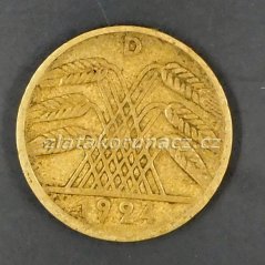 Německo - 5 Reichspfennig 1924 D