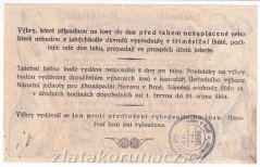 Los - 5 Kč - Ošacení chudé školní mládeže - r.1924