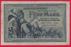 Německo - 5 mark 31.10.1904 - série U