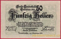 Innsbruck - 50 haléřů - 1919 - zelená